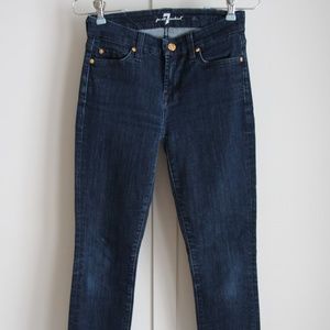 7 For All Mankind Skinny Mid Rise Denim